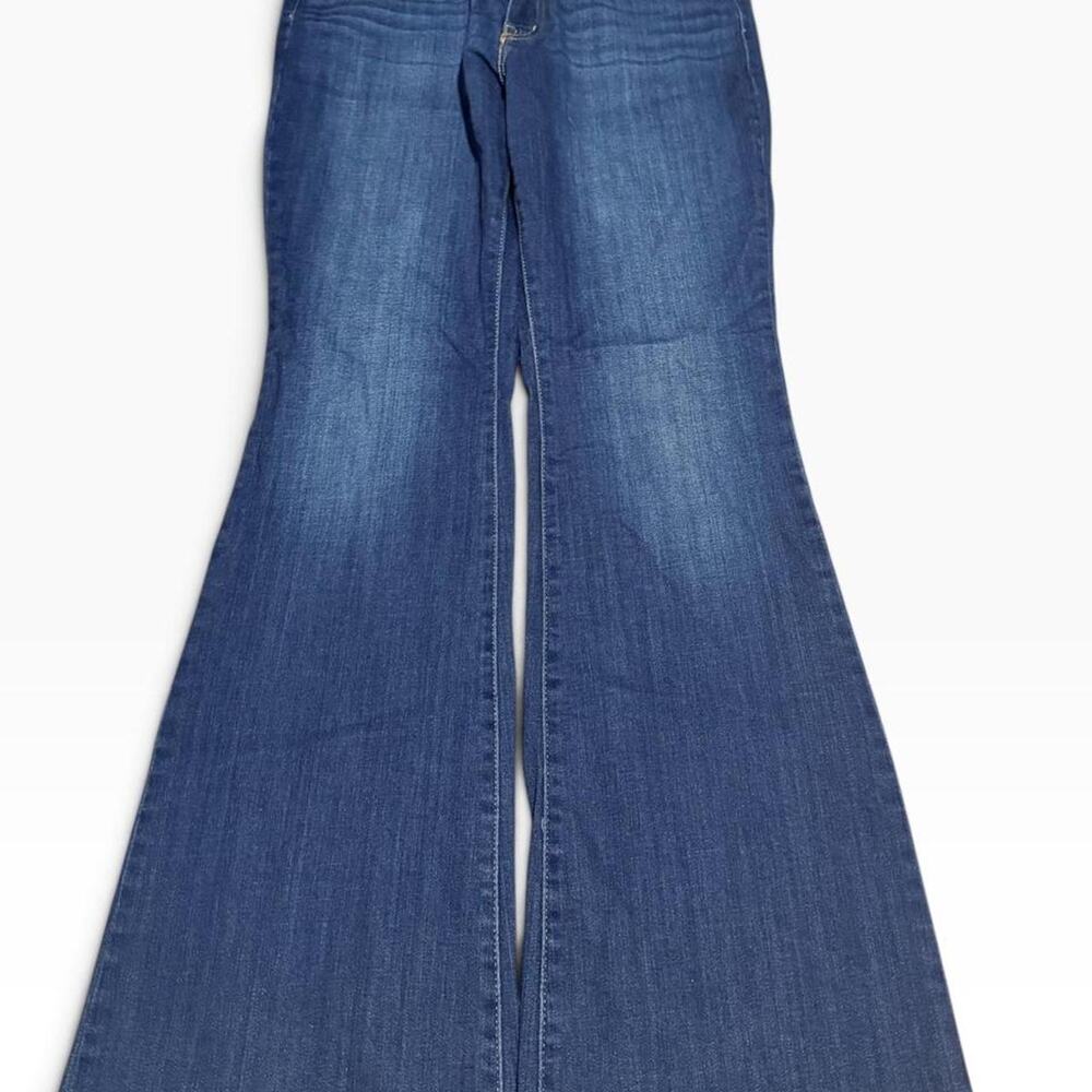 Levi's 726 High Rise Flare Jeans Womens 33 Long Blue Denim